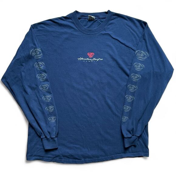 Vintage Other - Vintage Y2K Honolua Surf Co Hawaii Long Sleeve Surf Skate T Shirt Navy Blue XL